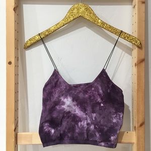 Free People Purple Tie-dye Bando size M Brand New